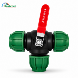 HDPE 3 Way Ball Valve (Three-Way Ball Cock) for irrigation and water distribution systems in Kenya