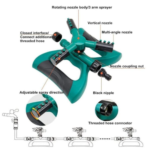 ROUND GARDEN SPRINKLER 1/2' - Image 3