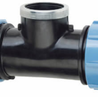 HDPE COMPRESSION FEMALE TEE 32MM X 1'' X 32MM