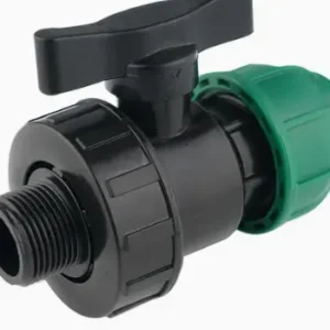 PP Compression Fitting Male True Union Ball Valve 50mm*1-1/2''