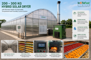 200kg–300kg Hybrid Solar Dryer Kenya