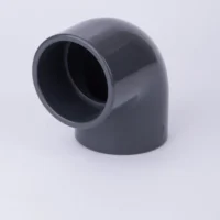 PVC 90° Elbow PN16 used for changing pipe direction in high-pressure irrigation and water supply systems.