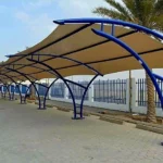 curved roof car shed