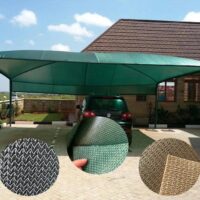 Single vehicle car parking shade structure covered with waterproof 100% shade net