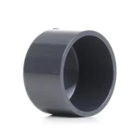 PVC End Cap PN16 used for sealing the ends of high-pressure PVC pipelines in irrigation and water supply systems