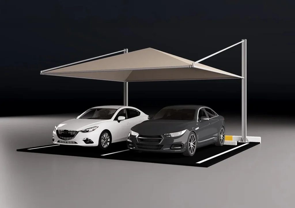 pyramid shaped car roof