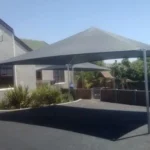 pyramid shaped car shed
