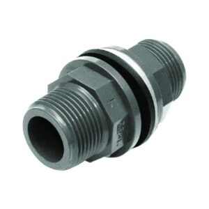 Tank Connector Male Female used for water tank outlet connection in irrigation and plumbing systems