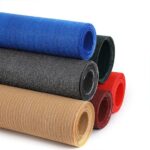 Waterproof car shade net with 100% shade coverage protecting parked vehicles from sun, rain, and UV rays.